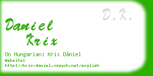 daniel krix business card